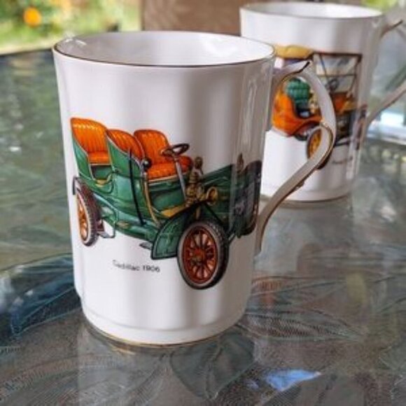 Set of six Fine bone china mugs. - Picture 4 of 12